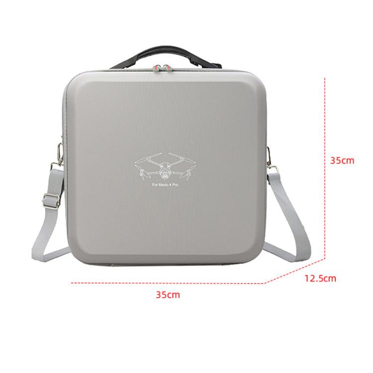 For DJI Mavic 4 Pro Fly More Combo / Creator Combo Carrying Case Durable PU Crossbody Shoulder Bag, Shoulder Bag Black, Shoulder Bag Gray