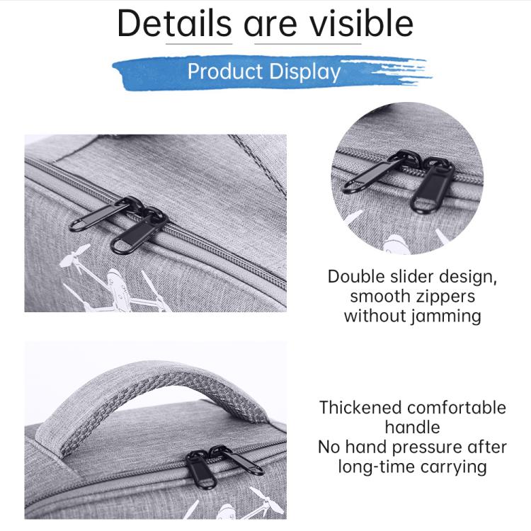 For DJI Mavic 4 Pro / RC 2 Backpack Shoulder Bag EVA Carrying Case, Backpack