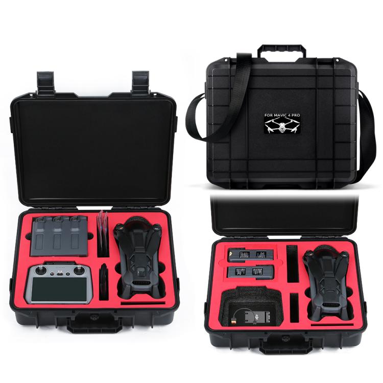 For DJI Mavic 4 Pro / RC 2 Hard Shell Explosion-Proof Box EVA Shockproof Storage Case With Shoulder Strap