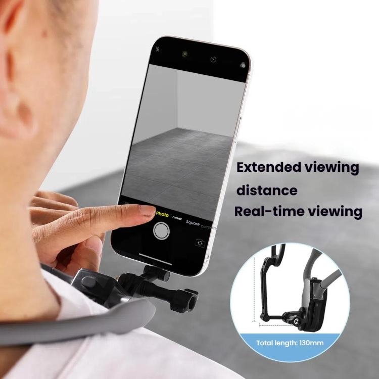 Adjustable Magnetic Neck Mount Phone Holder Quick-Release Chest Strap POV Mount For Sports & Vlogging