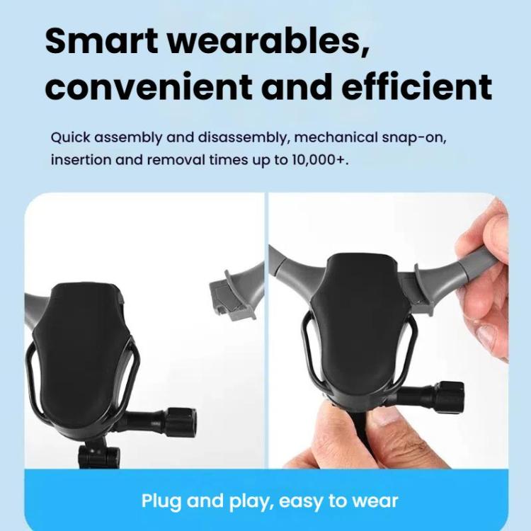 Adjustable Magnetic Neck Mount Phone Holder Quick-Release Chest Strap POV Mount For Sports & Vlogging