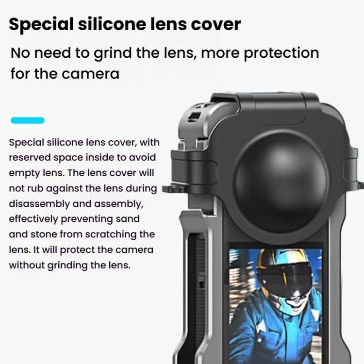 For Insta360 X5 HEPAIL AC-81 Metal Rabbit Cage Extended Protective Frame, AC-81