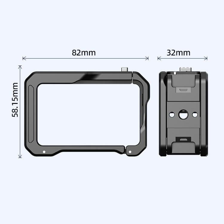 For DJI Osmo Action 5 Pro / 4 / 3 HEPAIL AC70 Metal Rabbit Cage, AC70