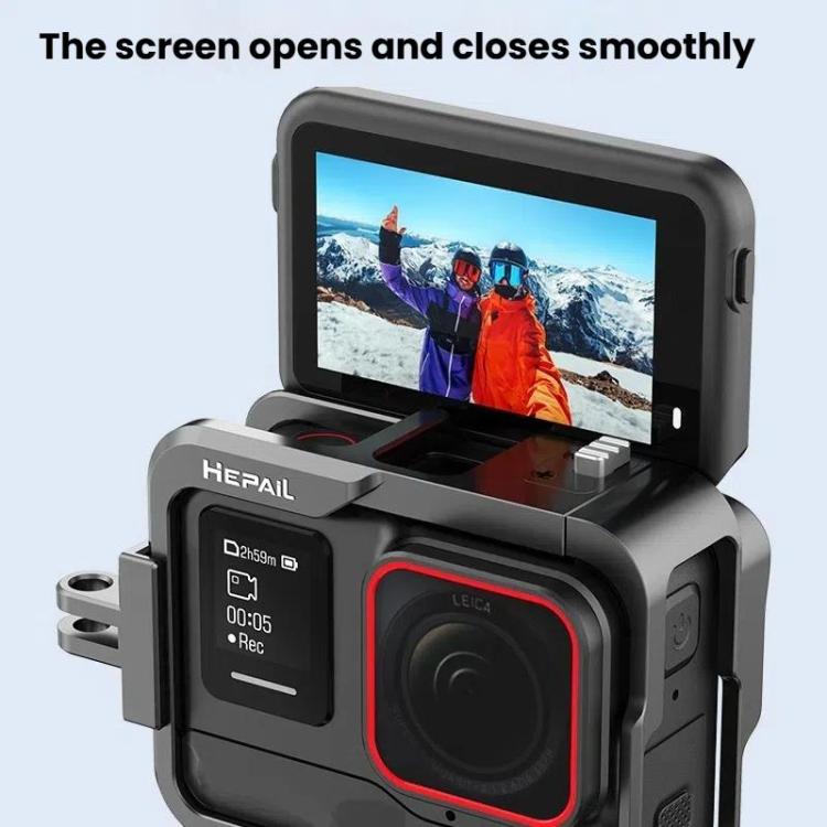 Metal Rabbit Cage Camera Frame Accessories, For Insta360 Ace HEPAIL AC-25, For Insta360 Ace Pro HEPAIL AC-26