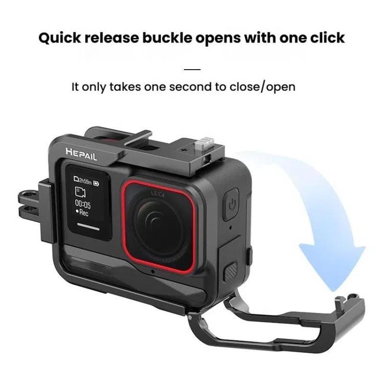 Metal Rabbit Cage Camera Frame Accessories, For Insta360 Ace HEPAIL AC-25, For Insta360 Ace Pro HEPAIL AC-26