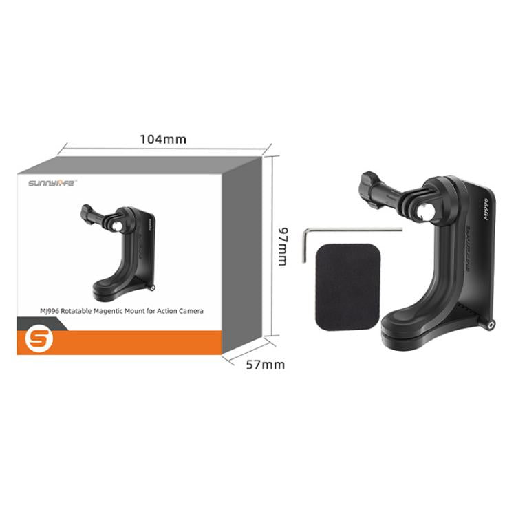 Sunnylife MJ996 Sports Camera Multi-Axis Rotating Magnetic Mount, MJ996