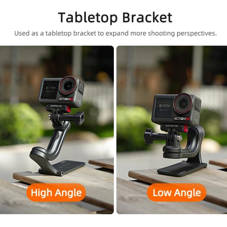 Sunnylife MJ996 Sports Camera Multi-Axis Rotating Magnetic Mount, MJ996