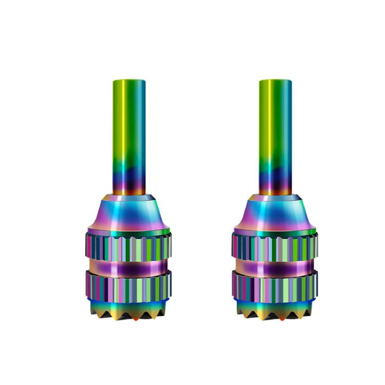 For DJI Mavic 4 Pro / RC Pro 2 Remote Controller Joystick Stainless Steel Thumb Rocker, 1pair Silver, 1pair Colorful, Silver+Colorful