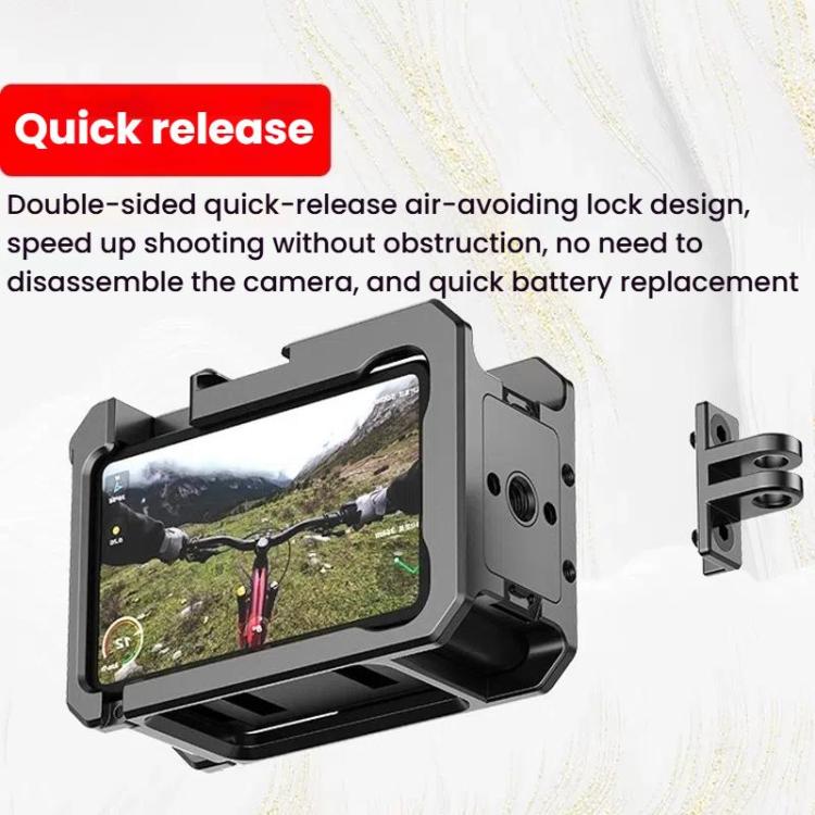 For DJL Action 4 / 3 HEPAIL C-AC4 Metal Rabbit Cage Anti-fall Heat Dissipation Protection Frame, C-AC4