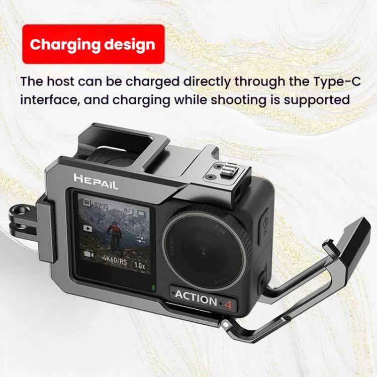 For DJL Action 4 / 3 HEPAIL C-AC4 Metal Rabbit Cage Anti-fall Heat Dissipation Protection Frame, C-AC4