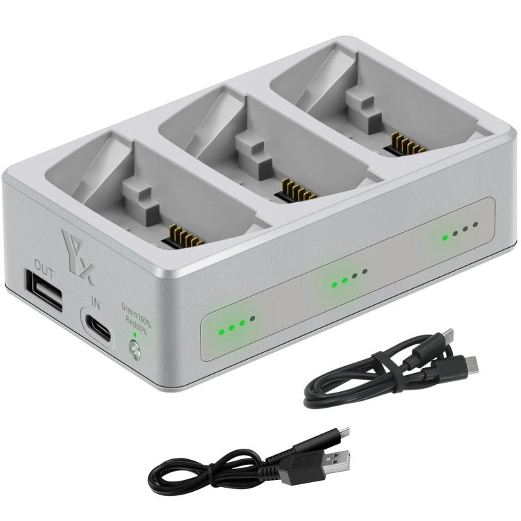 For DJI Flip YX 3-Way Charger Bidirectional Battery Management System, 3-Way LED Indicator