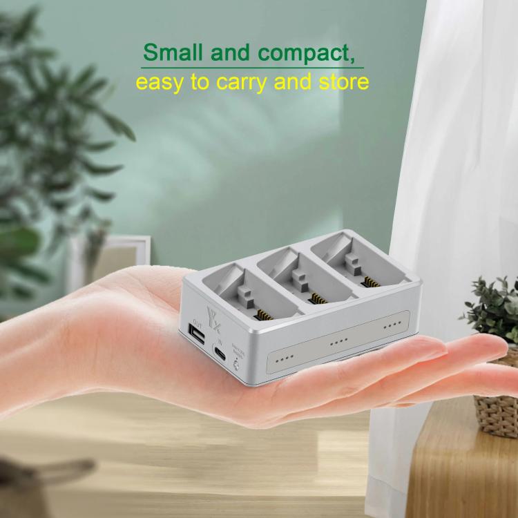 For DJI Flip YX 3-Way Charger Bidirectional Battery Management System, 3-Way LED Indicator