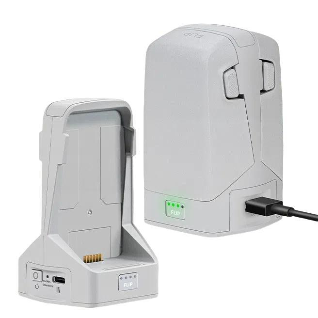 For DJI Flip YX 2-way Vertical Battery Charger Bidirectional Battery Management System, 2-way Vertical LED Indicator
