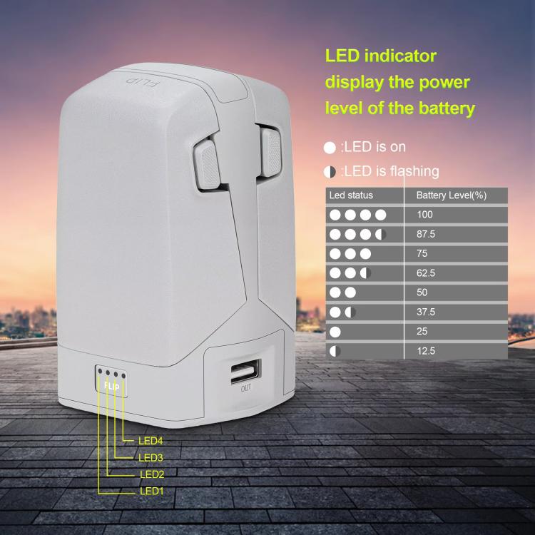 For DJI Flip YX 2-way Vertical Battery Charger Bidirectional Battery Management System, 2-way Vertical LED Indicator