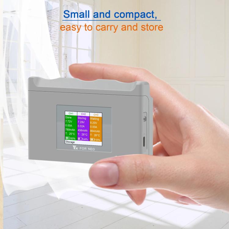 For DJI Neo Battery Charger YX 3-way Color Screen Charger Hub Charging Station, 3-way Color Screen