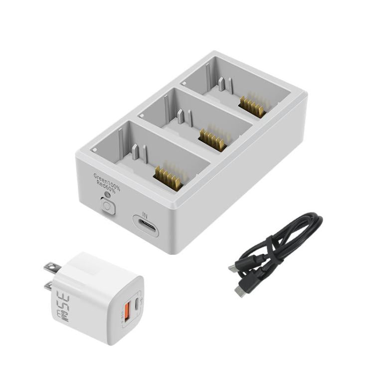 YX 3-Way Battery Charger For DJI Mini 4 Pro/Mini 3/Mini 3 Pro Charging Hub, 35W EU Plug, Without Pulg, 35W US Plug