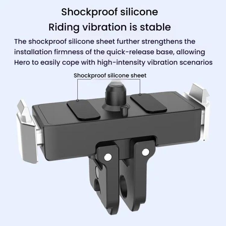 For GoPro HERO13 Black HEPAIL AC67 Magnetic Metal Quick Release Base, AC67