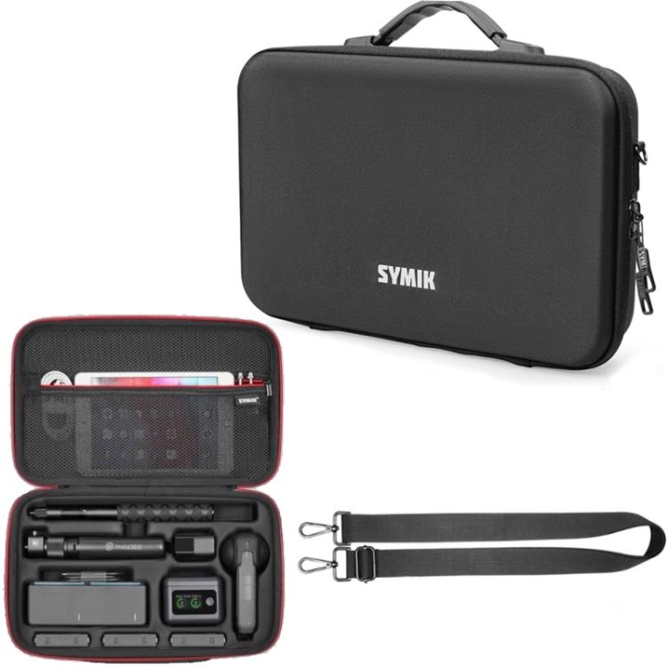 For Insta360 X5 / X4 Camera SYMIK Large Capacity Storage Bag Handbag Messenger Carrying Case