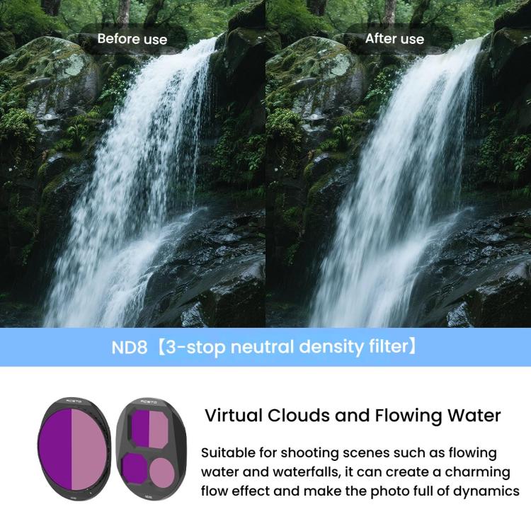 For DJI Mavic 4 Pro RCSTQ Lens Filter, ND8, ND16, ND32, CPL, ND8/PL, ND16/PL, ND32/PL, CPL+ND16+ND32, CPL+ND16/PL+ND32/PL, ND8+ND16+ND32, ND8/PL+ND16/PL+ND32/PL, CPL+ND8+ND16+ND32, CPL+ND8/PL+ND16/PL+ND32/PL