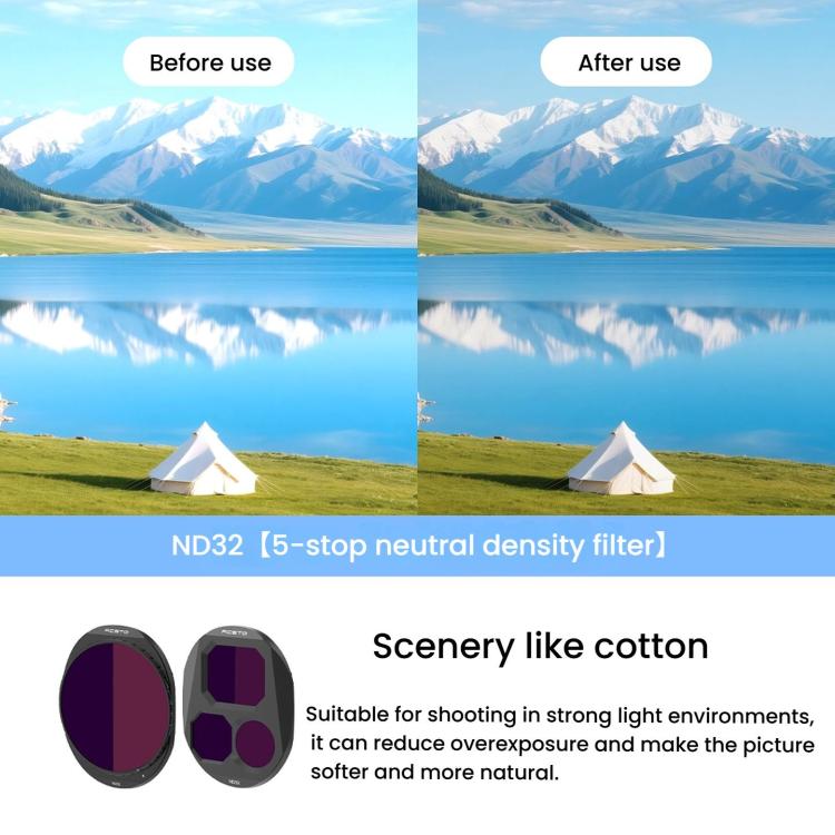 For DJI Mavic 4 Pro RCSTQ Lens Filter, ND8, ND16, ND32, CPL, ND8/PL, ND16/PL, ND32/PL, CPL+ND16+ND32, CPL+ND16/PL+ND32/PL, ND8+ND16+ND32, ND8/PL+ND16/PL+ND32/PL, CPL+ND8+ND16+ND32, CPL+ND8/PL+ND16/PL+ND32/PL