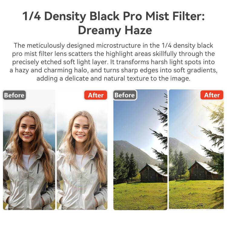 For DJI Osmo Pocket 3 aMagisn Adjustable Magnetic Filter Camera Lens Filters, CPL, ND 1 To 5 Gear, ND 6 To 10 Gear, Mist 1/4, ND4/16/64/256, ND1000