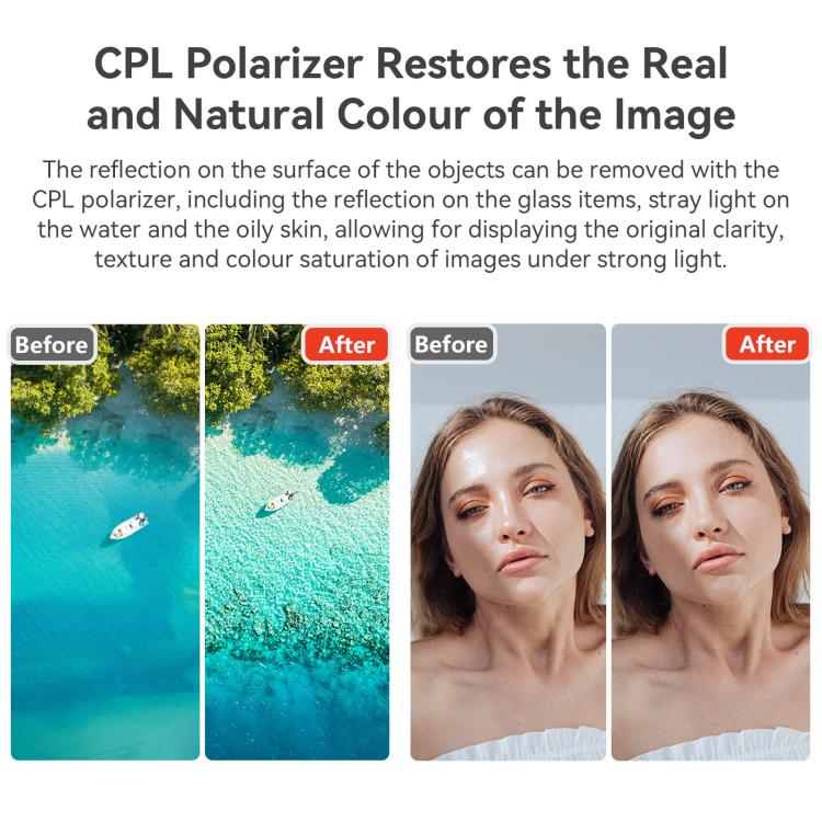 For DJI Osmo Pocket 3 aMagisn Adjustable Magnetic Filter Camera Lens Filters, CPL, ND 1 To 5 Gear, ND 6 To 10 Gear, Mist 1/4, ND4/16/64/256, ND1000