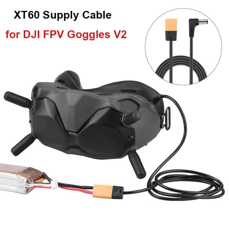 For DJI FPV Goggles V2 XT60 to DC Power Cable Stable Power Supply Connector