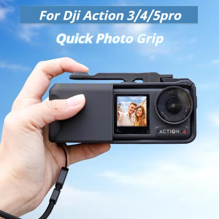 Street Vlogging Handle For DJI Osmo Action 5 Pro / Action 4 / Action 3 Magnetic Grip, For DJI Osmo Action