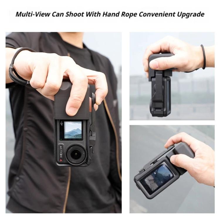 Street Vlogging Handle For DJI Osmo Action 5 Pro / Action 4 / Action 3 Magnetic Grip, For DJI Osmo Action