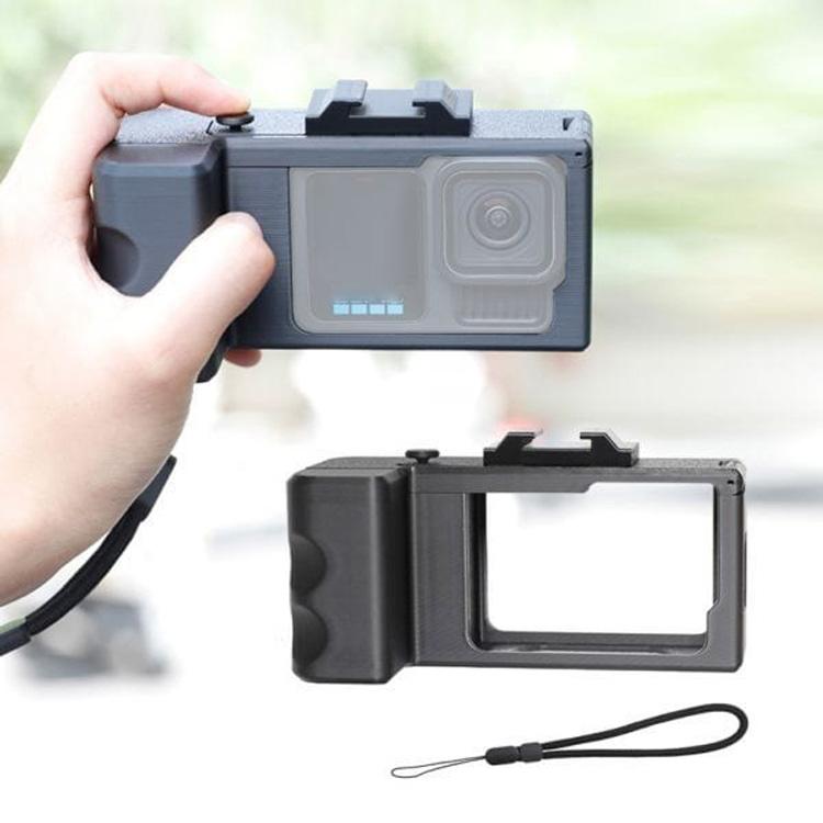 Street Vlogging Handle For GoPro HERO13 Black / 12 Black / 11 Black / 10 Black / 9 Black, For GoPro HERO