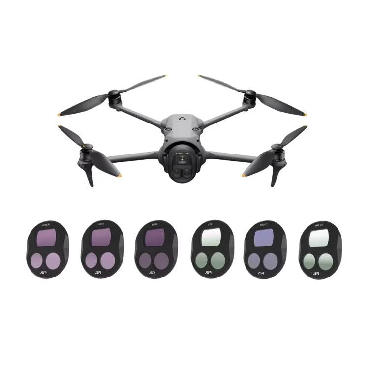 For DJI Mavic 4 Pro JSR Filter Lens Protector, MCUV, CPL, ND8, ND16, ND32, ND64, ND256, ND1000, ND8PL, ND16PL, ND32PL, ND64PL, NIGHT, STAR, CPL+ND16+NIGHT, CPL+ND8+ND16, ND8+ND16+ND32+ND64, ND8PL+ND16PL+ND32PL+ND64PL, UV+CPL+ND8+ND16+ND32+ND64         ...