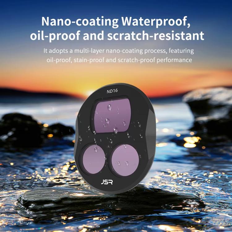 For DJI Mavic 4 Pro JSR Filter Lens Protector, MCUV, CPL, ND8, ND16, ND32, ND64, ND256, ND1000, ND8PL, ND16PL, ND32PL, ND64PL, NIGHT, STAR, CPL+ND16+NIGHT, CPL+ND8+ND16, ND8+ND16+ND32+ND64, ND8PL+ND16PL+ND32PL+ND64PL, UV+CPL+ND8+ND16+ND32+ND64���������...