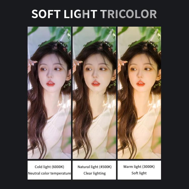 For DJI Osmo Pocket 3 JSR Fixed Frame Head Fill Light, Single Fill Light, With Widening Lens, With Black Soft 1/4 Filter, With Black Soft 1/8 Filter, With Soft Focus Lens, With Black Soft 1/4+Black Soft 1/8+Soft Focus Lens, With Wide Angle 4 In 1