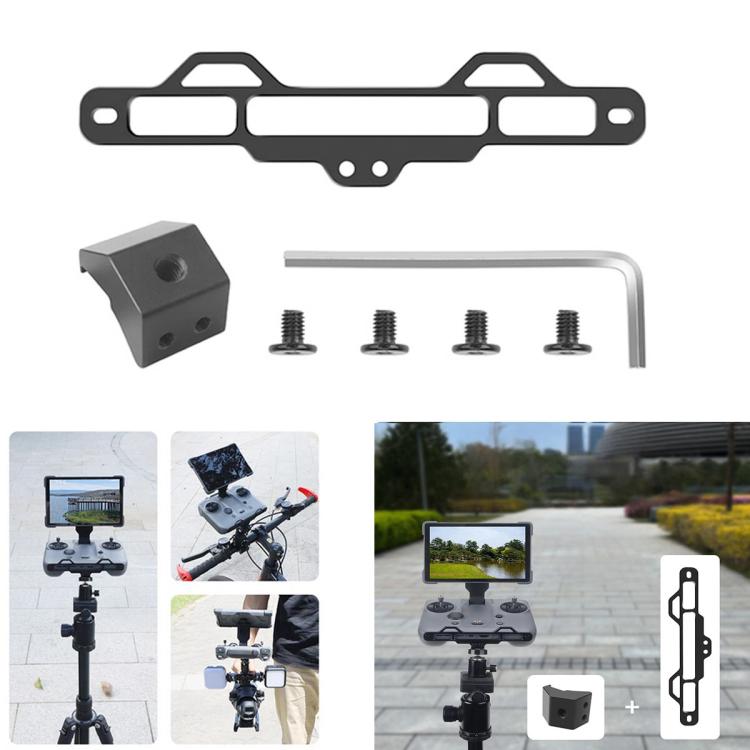 For DJI RC Pro 2 Aluminum Alloy 1/4-inch Tripod Adapter Mounting Bracket, With  1/4-inch Tripod Adapter