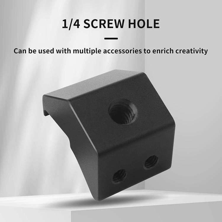 For DJI RC Pro 2 Aluminum Alloy 1/4-inch Tripod Adapter Mounting Bracket, With  1/4-inch Tripod Adapter
