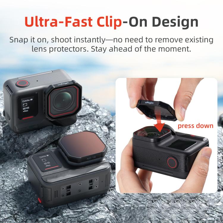 For Insta360 Ace Pro / Ace Pro 2 aMagisn AC28 Filter, UV, CPL, ND8+ND6+ND32+ND64, CPL+ND8+ND16+ND32