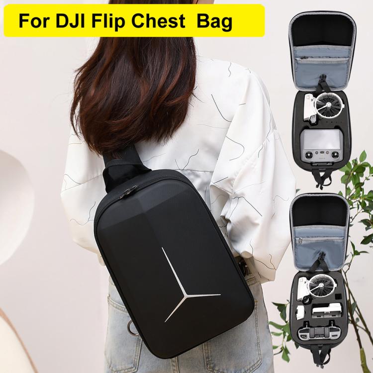 BKANO Lightweight Shoulder Bag & Chest Pack Compact Carrying Case, For DJI Flip RC-N3 /RC 2 Version, For DJI Flip RC-N3 Version