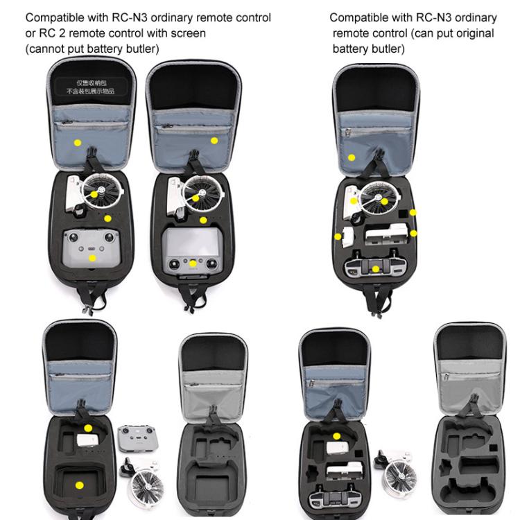 BKANO Lightweight Shoulder Bag & Chest Pack Compact Carrying Case, For DJI Flip RC-N3 /RC 2 Version, For DJI Flip RC-N3 Version