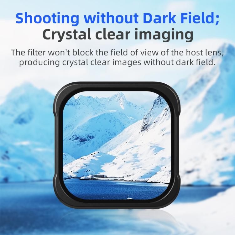 aMagisn AP26 Filter For GoPro HERO13 Black / 12 Black / 11 Black / 10 Black / 9 Black / 11Mini Black, UV, CPL, ND8/ND16/ND32/ND64, CPL/ND8/ND16/ND32