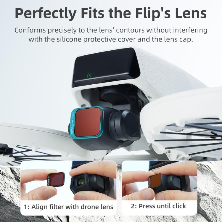 For DJI Flip aMagisn Filter Lens Accessories, CPL, 1/4 Miat, ND8+ND16+ND32+ND64, ND8+ND16+ND32+ND64+CPL+1/4 Mist
