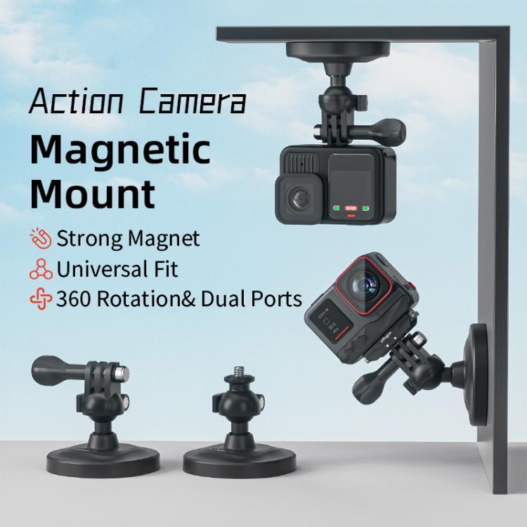 3 In 1 Magnetic Ball Head Mount Camera Strong Magnetic Universal Ball Head Dual Interface, 3 In 1 Magnetic