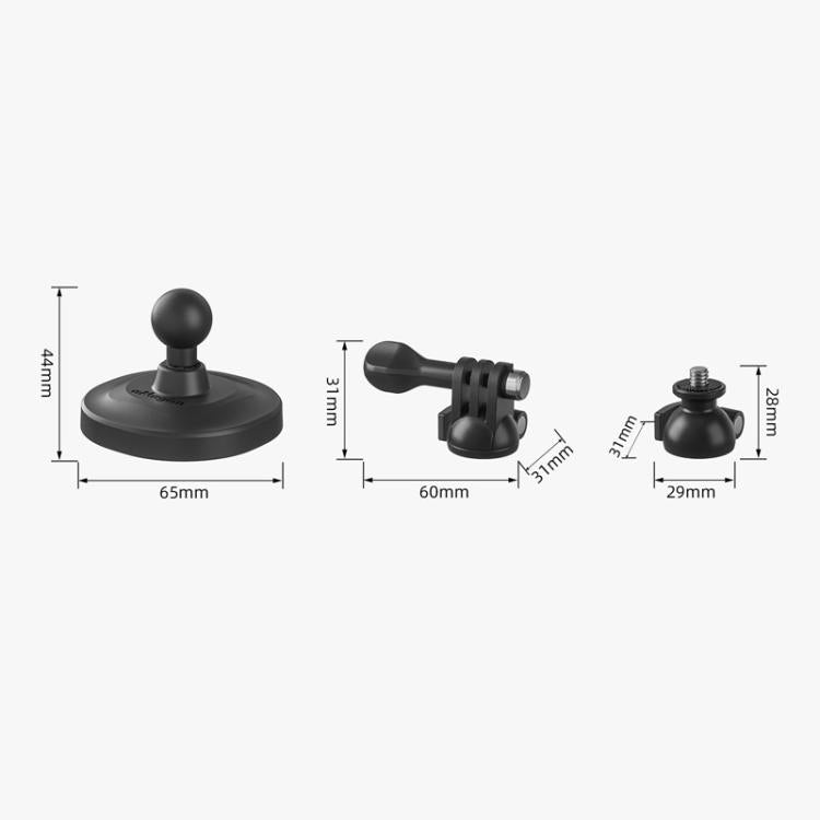 3 In 1 Magnetic Ball Head Mount Camera Strong Magnetic Universal Ball Head Dual Interface, 3 In 1 Magnetic