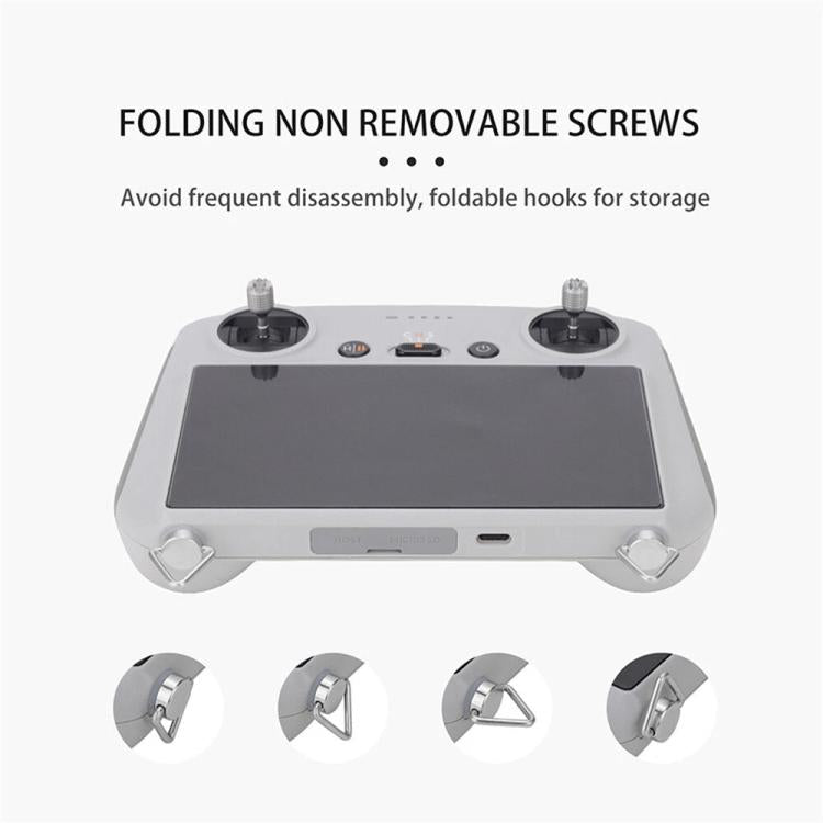 For DJI RC/RC 2/RC Pro/RC Plus Adjustable Soft Leather Neck Strap Dual-Hook Hands-Free Shoulder Belt, For DJI RC/RC 2/RC Pro/RC Plus