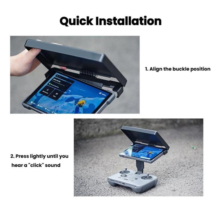 For DJI RC Pro 2 Controller CYNOVA  Sunshade Hood Adjustable Anti-Glare Shield with Multi-Angle Positioning