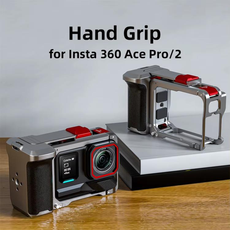 For Insta360 Ace Pro 2 / Ace Pro Flymile Xplorer Grip Kit Street Photography Handle Metal Cage Case