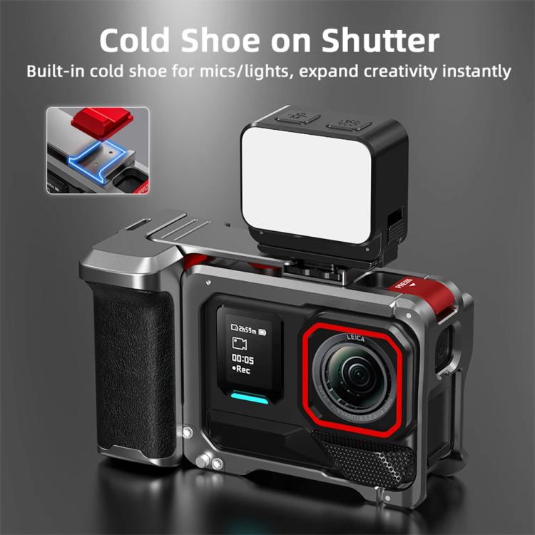 For Insta360 Ace Pro 2 / Ace Pro Flymile Xplorer Grip Kit Street Photography Handle Metal Cage Case