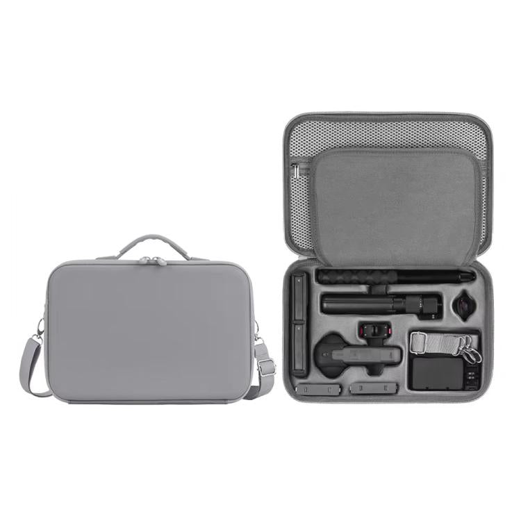 For Insta360 X5 Flymile All-in-One Storage Shoulder Bag Durable PU + Lycra Material Carrying Case, PU + Lycra