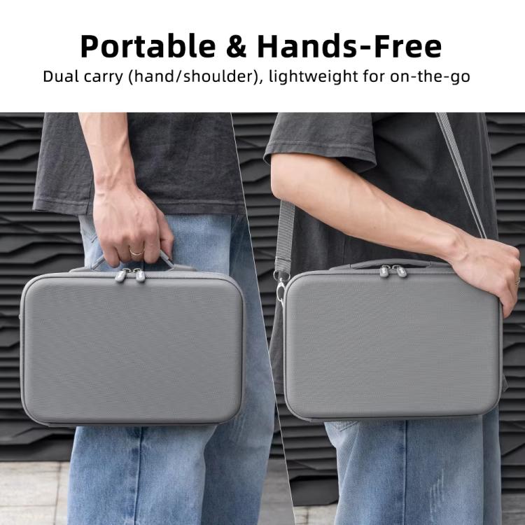 For Insta360 X5 Flymile All-in-One Storage Shoulder Bag Durable PU + Lycra Material Carrying Case, PU + Lycra