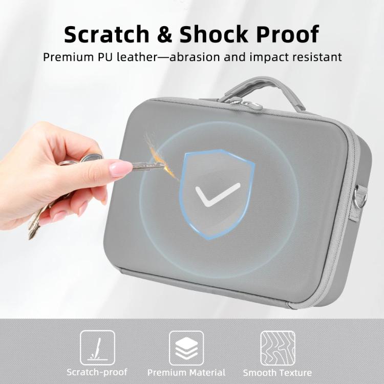 For Insta360 X5 Flymile All-in-One Storage Shoulder Bag Durable PU + Lycra Material Carrying Case, PU + Lycra