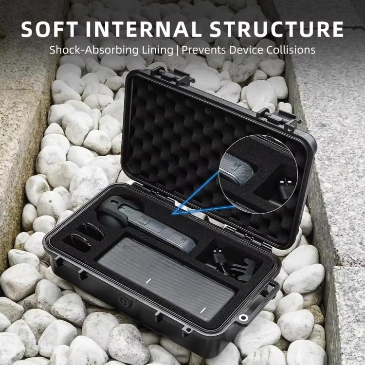 For Insta360 X5 Camera Flymile Portable Protective Hard Case Waterproof Shockproof Travel Carrying Storage Box, Hard Case